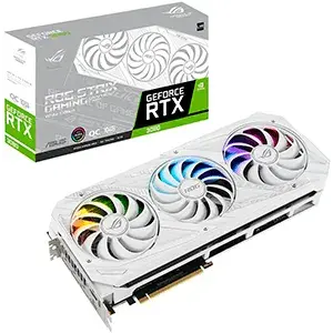 Tarjetaa gráfica ASUS ROG Strix NVIDIA GeForce RTX 3080 V2 White OC Edition